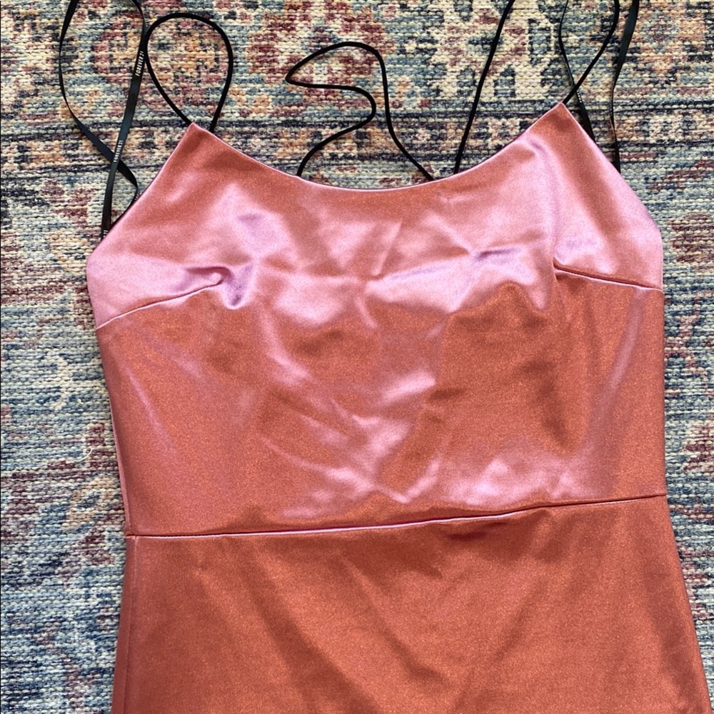 Forever 21 Satin Pink Dress